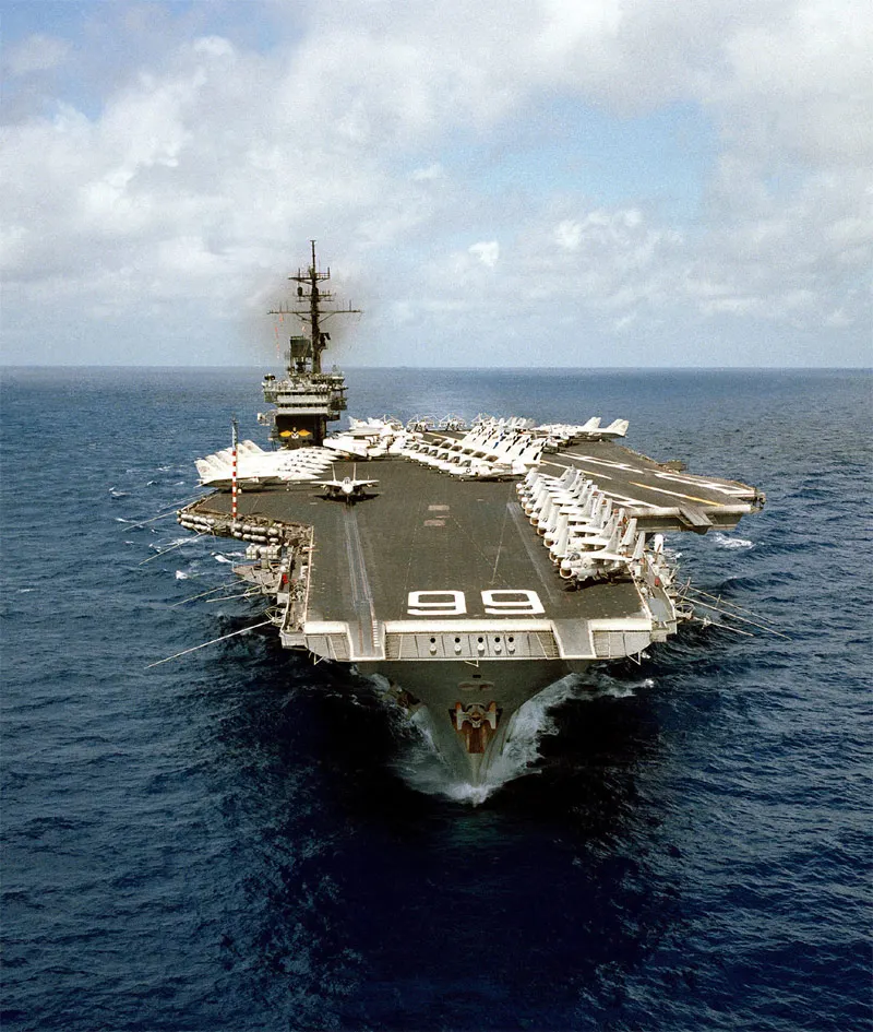 Aircraft Carrier at Sea