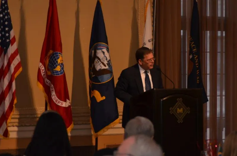 Charles Williams speaking at congress